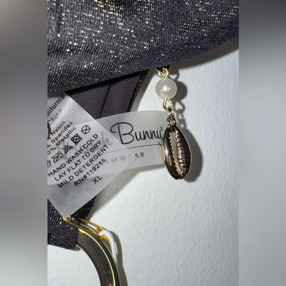 Beach Bunny- Sybil Wrap One Piece - Black Halter - New with Tag 🏷️ - Picture 14 of 14